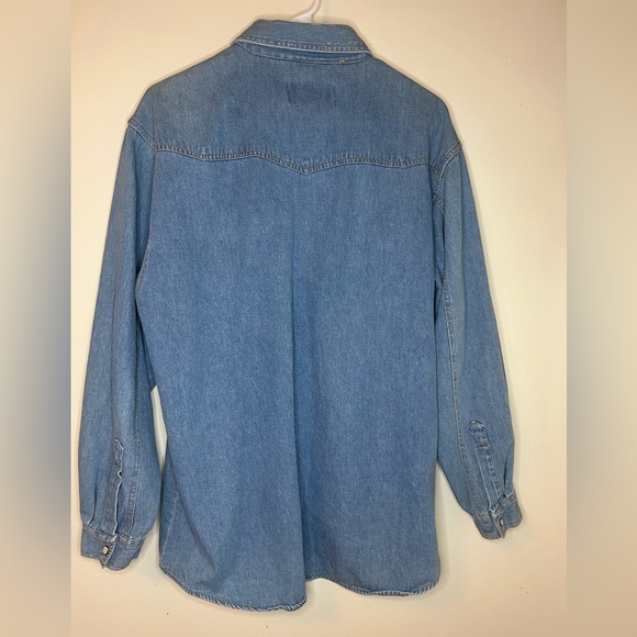 Authentic Harley Davidson Jean Button Down Shirt - Picture 5 of 6